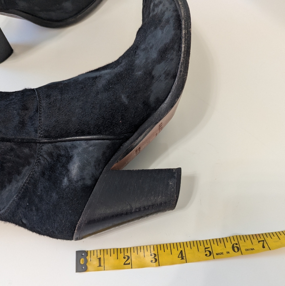 Sartore Paris Black Suede Women's Cowboy Boots 40.5 - Picture 6 of 10